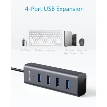 Anker USB C Hub - 4 Ports USB 3.0 for Easy Connectivity