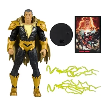McFarlane 7" Black Adam Figure with Comic - Collectible