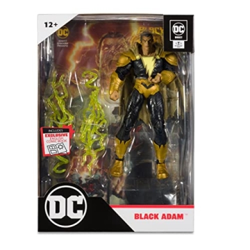 McFarlane 7" Black Adam Figure with Comic - Collectible