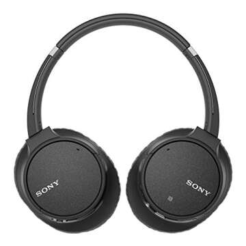 Sony Noise Cancelling Headphones WHCH700N: Wireless Bluetooth Over the Ear Headset with Mic for phon...