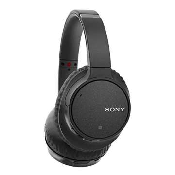 Sony Noise Cancelling Headphones WHCH700N: Wireless Bluetooth Over the Ear Headset with Mic for phone-call and Alexa voice control - Black, 8.71x2.72x10.28 inch