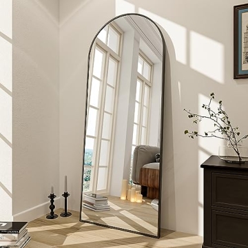 BEAUTYPEAK Full Length Mirror with Arched Design