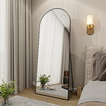 BEAUTYPEAK Full Length Mirror with Arched Design