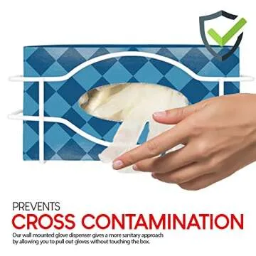 Stock Your Home White Metal Glove Dispenser for Easy Storage