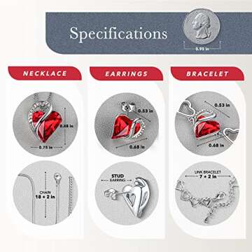 Elegant Leafael Infinity Heart Jewelry Set for Women