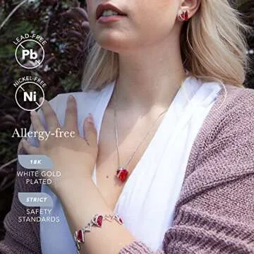 Elegant Leafael Infinity Heart Jewelry Set for Women