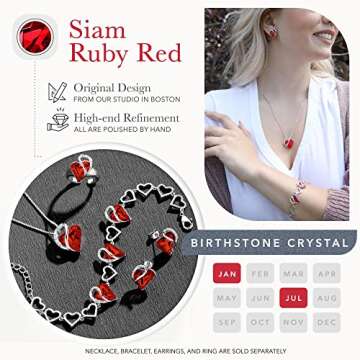 Elegant Leafael Infinity Heart Jewelry Set for Women