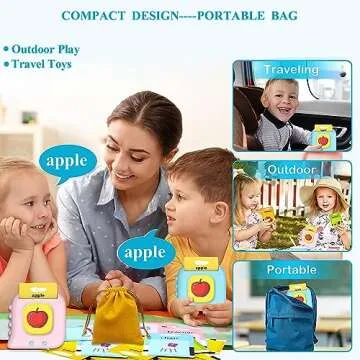 Talking Flash Cards for Toddlers, Toddler Toys for Ages 1 2 3 4 5 Years Old Boys, Educational Learning Toys, Pocket Speech, 224 Sight Words Montessori Autism Sensory Toys, Christmas Birthday Gifts