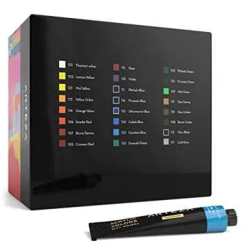 ARTEZA 24 Colors Acrylic Paint Set Non Toxic for Artists