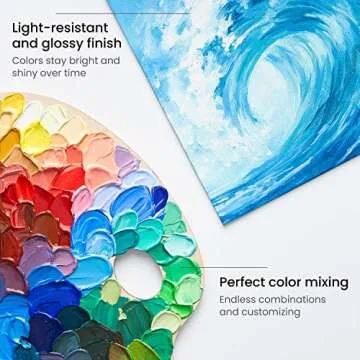 ARTEZA 24 Colors Acrylic Paint Set Non Toxic for Artists