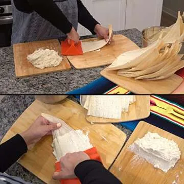 Tamales Masa Spreader | 2 Pcs Pack, Improved Grip Design | Masa Spreader For Tamales | Easy to Use Tool For Making Tamales | Tamale Spreader Tool | New, Improved Easy Grip Horizontal Design | Anapoliz