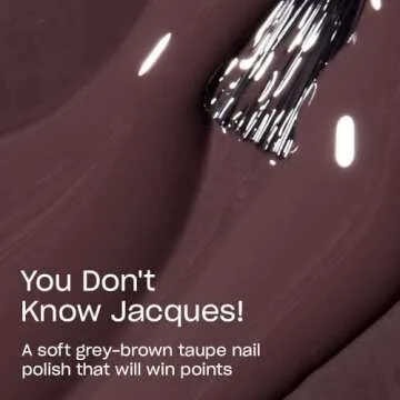 OPI Nail Lacquer You Don't Know Jacques! | Opaque Dark Brown Crème Chip Resistant Nail Polish | Vegan, Fast Drying, Streak Free