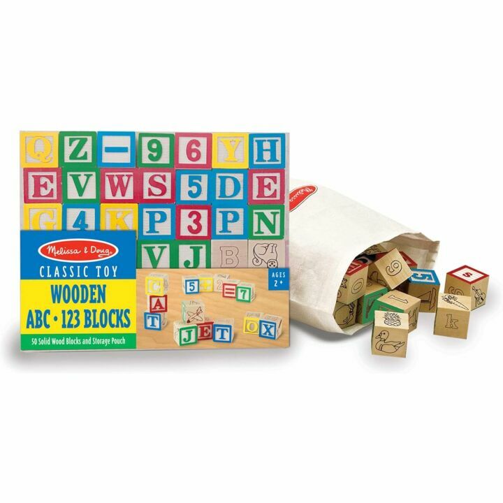 ABC 123 Wooden Blocks for Toddlers - Engaging