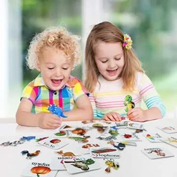 Craftstory 130 Pcs Alphabet Learning Toys Letters-Felt Montessori Board for Toddlers with Flashcards Preschool Phonics Vocabulary Activities Educational Toys for 3 Year Old