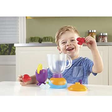 Learning Resources New Sprouts Smoothie Maker!, Pretend Mixer for Kids, Kitchen Toys for Kids, Play ...