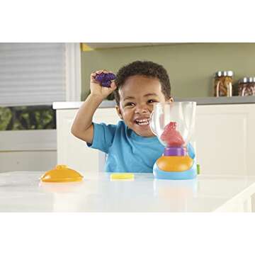 Learning Resources New Sprouts Smoothie Maker!, Pretend Mixer for Kids, Kitchen Toys for Kids, Play Food, 9 Pieces, Ages 2+