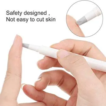 2 Pieces Ceramic Pen Shape Paper Precision Knife with Safety Cap Ceramic Blade Knife Finger Protection Wear Resisting Pen Cutter Cutting Paper for School and Home