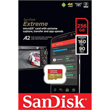 Buy SanDisk 256GB Extreme MicroSDXC for 4K Video & Apps