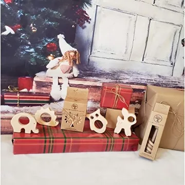 Natural Wooden Baby Teether Toys for Safe Teething Fun