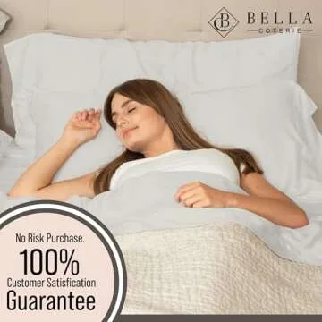 Bella Coterie Luxury Bamboo King Size Sheet Set | 100% Organically Grown Bamboo Viscose | Ultra Soft | Cooling for Hot Sleepers | 18" Deep Pocket [Grey Mist]