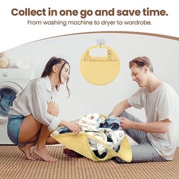 GGsimidale Collapsible Laundry Basket for Easy Transfer