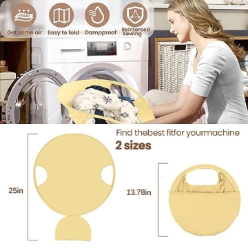 GGsimidale Collapsible Laundry Basket for Easy Transfer