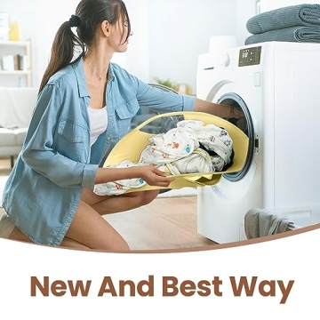 GGsimidale Collapsible Laundry Basket for Easy Transfer