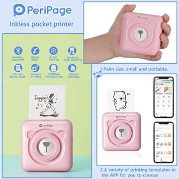 Peripage Mini A6 Portable Printer with Thermal Paper