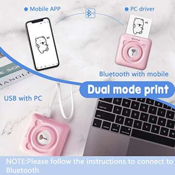 Peripage Mini A6 Portable Printer with Thermal Paper