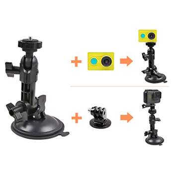 Versatile Suction Cup Mount for GoPro and Smart Devices