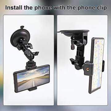 Versatile Suction Cup Mount for GoPro and Smart Devices