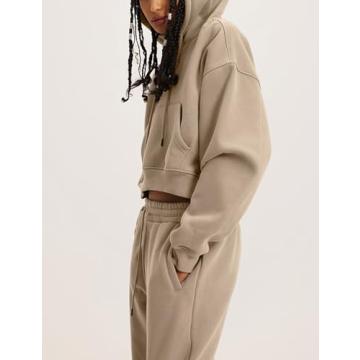 Flygo Women’s Fleece 2 Piece Tracksuit Set for All Seasons