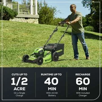 Greenworks 80V Lawn Mower with 4Ah Battery