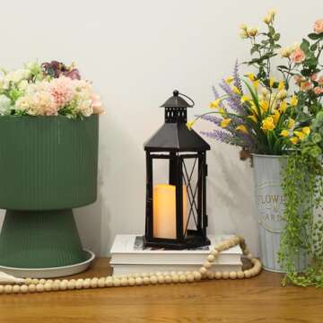 DECORKEY LED Lantern for Indoor & Outdoor Elegance