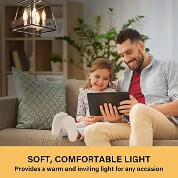 Dimmable E12 LED Candelabra Bulbs with Vintage Flame Tip