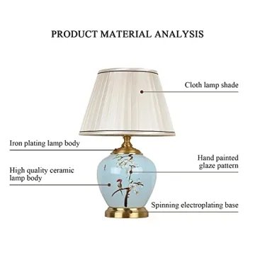 Elegant HATUO Ceramic Table Lamp for Home Decor