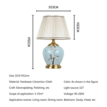 Elegant HATUO Ceramic Table Lamp for Home Decor
