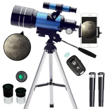 ToyerBee Telescope for Adults & Kids, 70mm Aperture (15X-150X) Portable Refractor Telescopes for Ast...
