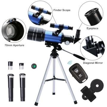 ToyerBee Telescope for Kids & Adults, 70mm Portable Refractor