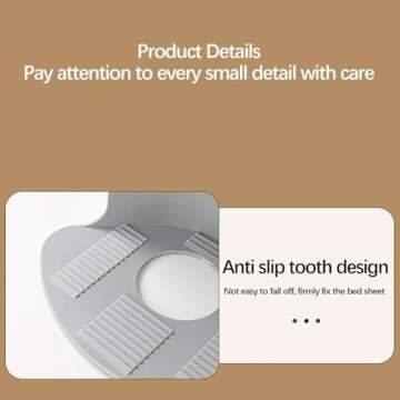 Lock Sheet Holders Set of 4, Bed Sheet Holder Fitted Sheet Straps/Holders Keep Sheets Firm & Tight, Heavy Duty Bed Sheet Holder Corner Fitted Sheet Straps Fit All Mattress Size (Gray-4PC)