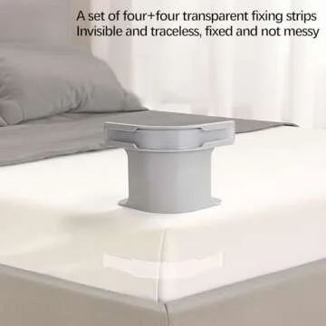 Lock Sheet Holders Set of 4, Bed Sheet Holder Fitted Sheet Straps/Holders Keep Sheets Firm & Tight, Heavy Duty Bed Sheet Holder Corner Fitted Sheet Straps Fit All Mattress Size (Gray-4PC)