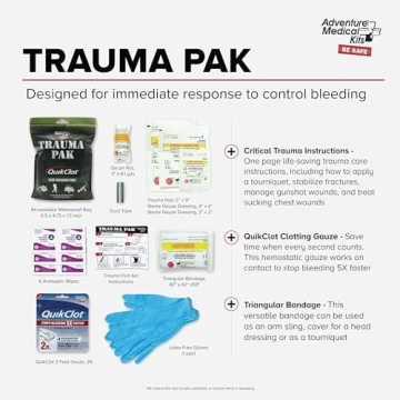 Adventure Trauma Pack with QuikClot Essential Safety Kit
