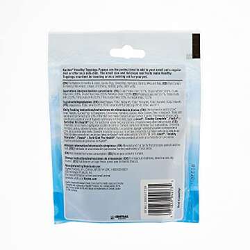 Kaytee Fiesta Healthy Toppings Papaya Treat For Small Animals, 2.5-Oz Bag