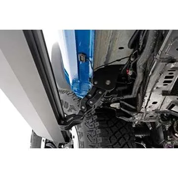 Rough Country Power Running Boards with LED Step Lights for Ford Bronco, 4-Door (2021-2024) - Dual Motor Electric Powerstep Board & Retractable Steps