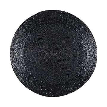 Farmhouse Beaded Placemat Set of 4 - Elegant & Durable