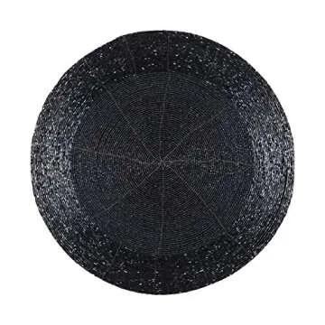 Farmhouse Beaded Placemat Set of 4 - Elegant & Durable