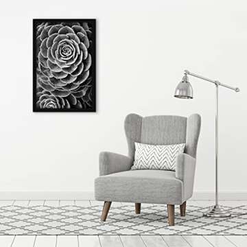 Americanflat 22x34 Poster Frame with Polished Plexiglass - Black Picture Frame - Wide Photo Frames Made of Engineered Wood for Vertical or Horizontal Wall Display - Epic Collection - Black