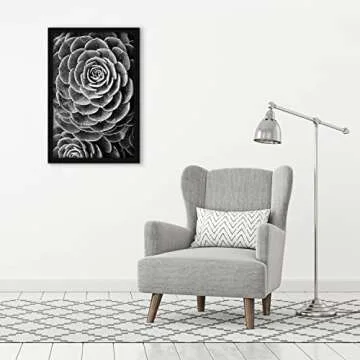 Americanflat 22x34 Poster Frame with Polished Plexiglass - Black Picture Frame - Wide Photo Frames Made of Engineered Wood for Vertical or Horizontal Wall Display - Epic Collection - Black