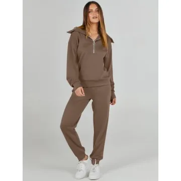 ANRABESS Women Trendy 2 Piece Lounge Sweatsuit Outfit