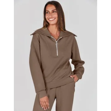 ANRABESS Women Trendy 2 Piece Lounge Sweatsuit Outfit